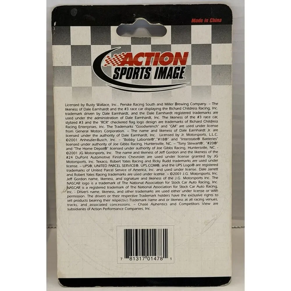 Lot Of 4 Dale Earnhardt Sr 2001 Magnetic Racers Nascar 2001 Keychain 2 Stickers